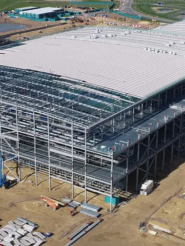 Brogan Group providing Powered access for Sunderland electric vehicle battery factory
